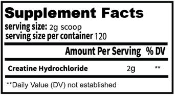 Gym Molly Creatine Hydrochloride Powder