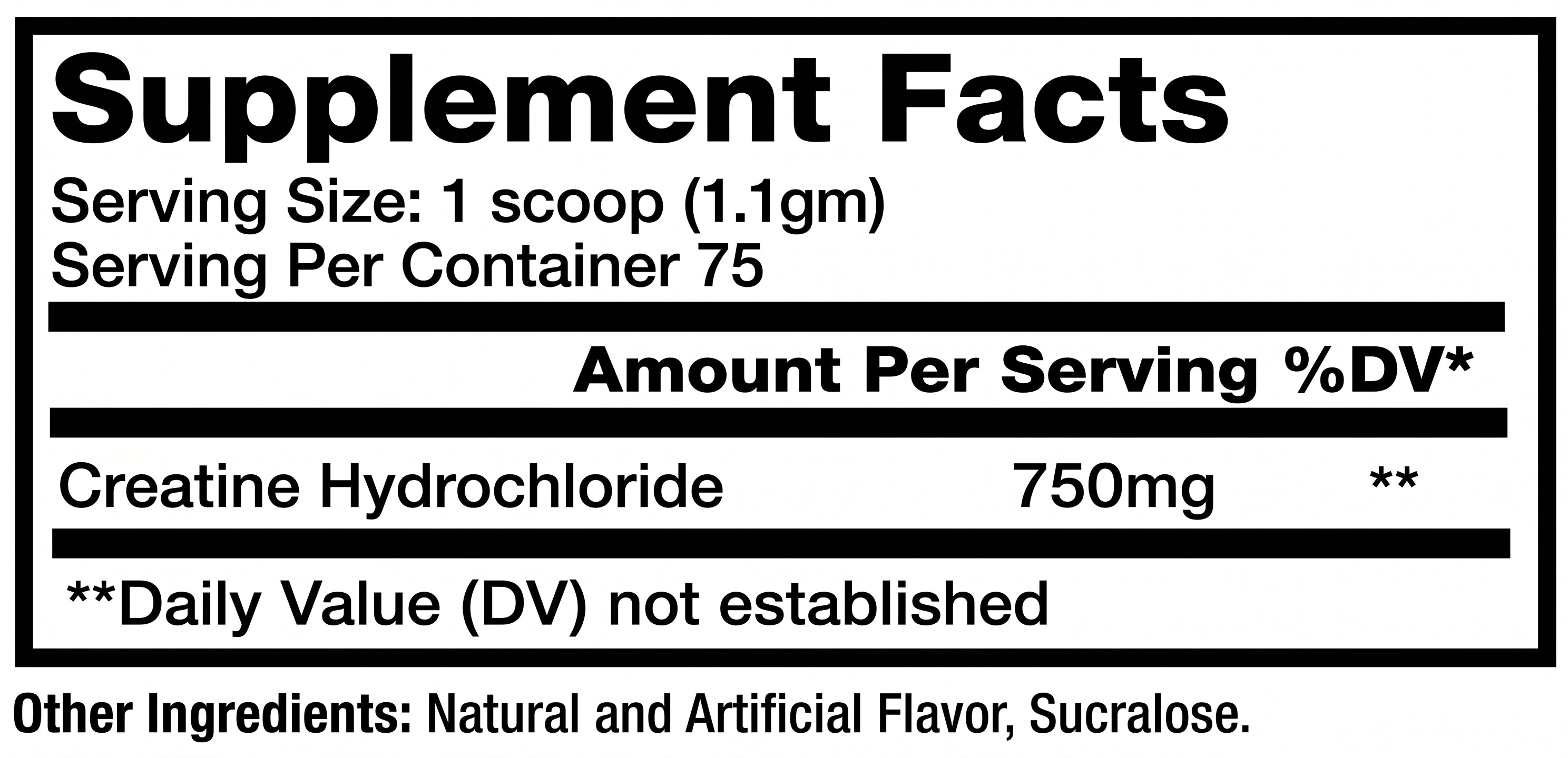 Gym Molly Blue Raspberry Creatine Hydrochloride Powder