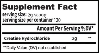 
                  
                    Gym Molly Creatine Hydrochloride Powder
                  
                