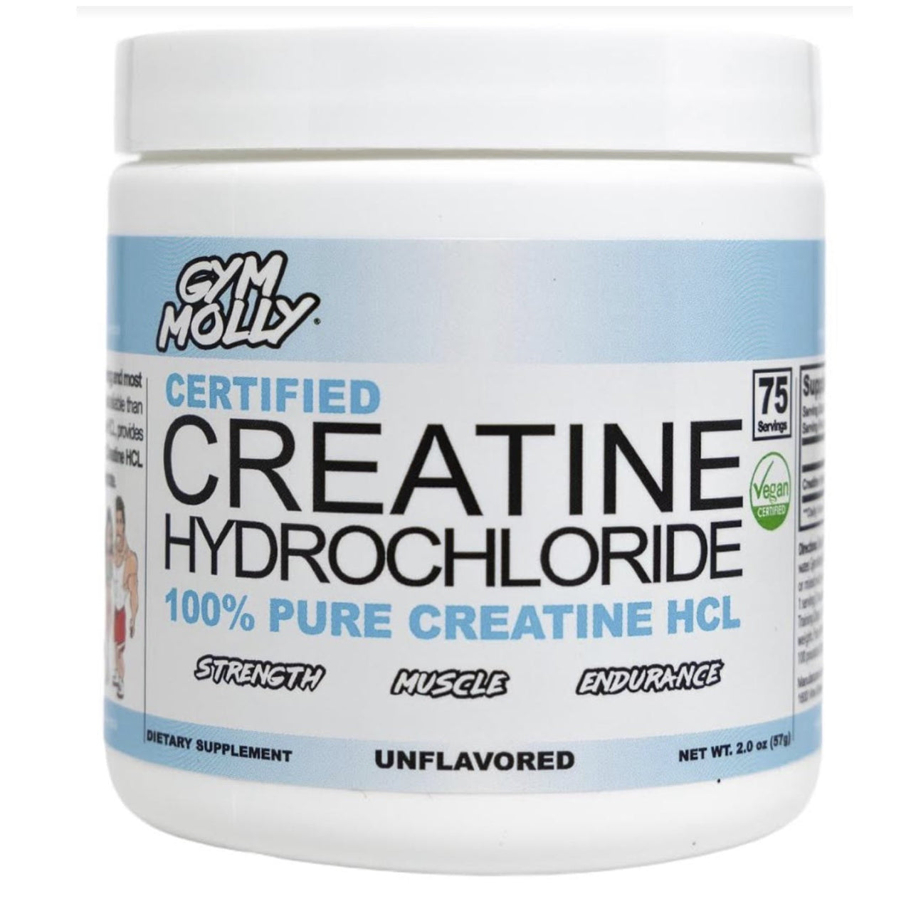 Gym Molly Creatine Hydrochloride Powder (Vegan)